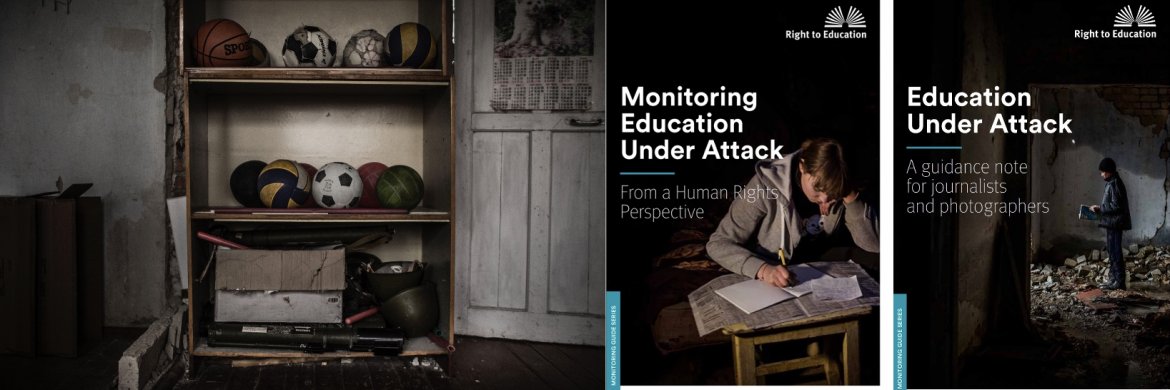 #htmlcaption-5 Education under attack - Monitoring Guides covers