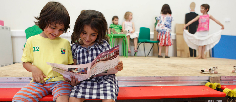 Freya 6yrs and her brother Zack 4yrs, Tetherdown Primary School, UK 