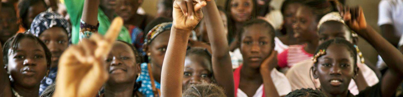 Students attend class at a public school in Taliko, a neighbourhood of Bamako